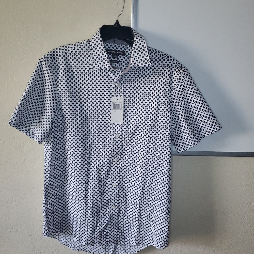 NWT Men's Small Michael Kors Button Down Shirt MSR